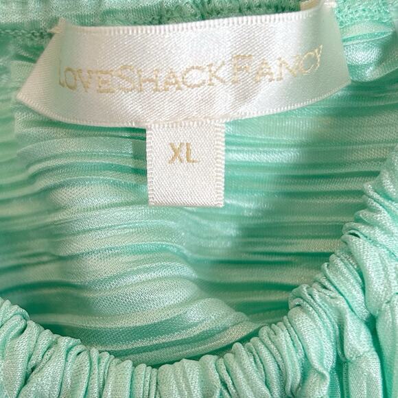 LOVESHACKFANCY Julissa Pleated Halter Maxi Dress - Picture 9 of 10